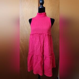 Tukernuck red baby doll dress Pomander Place